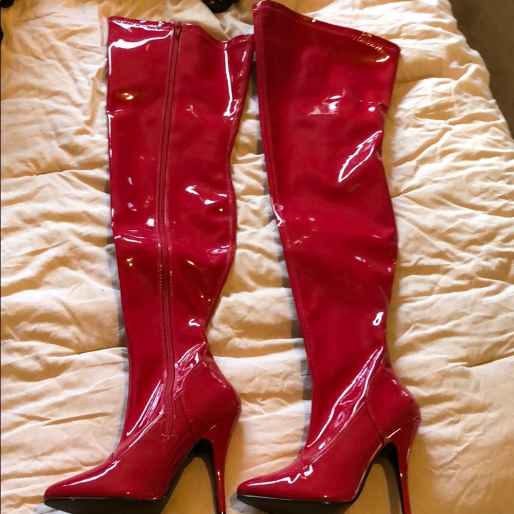 Thigh high Red Boots❣️